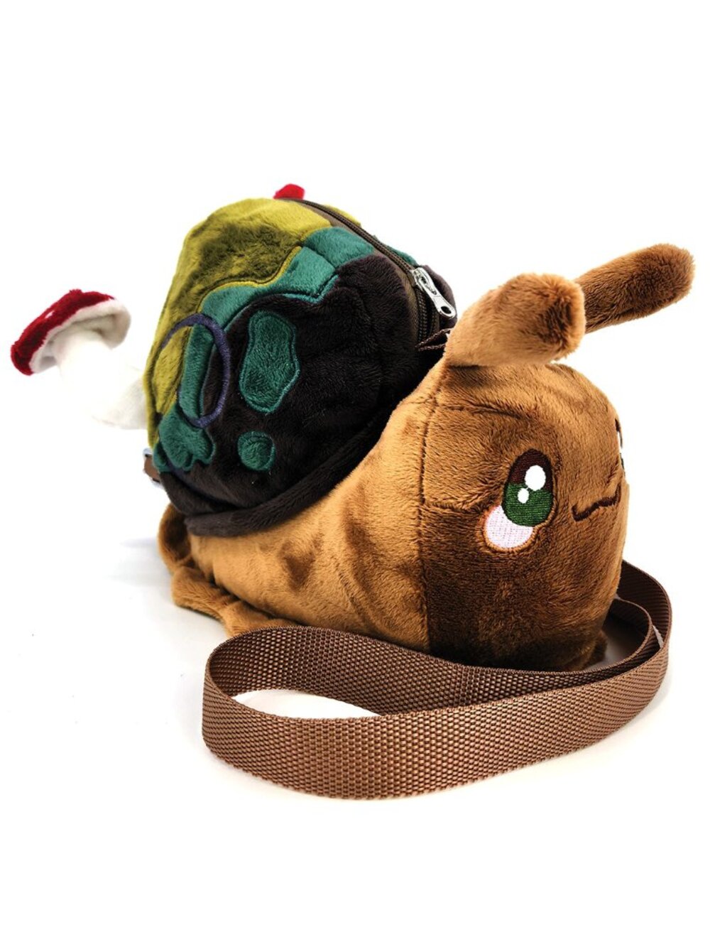 NEW SPOOKYVILLE CRITTERS Cute Snail Plush Crossbody Bag